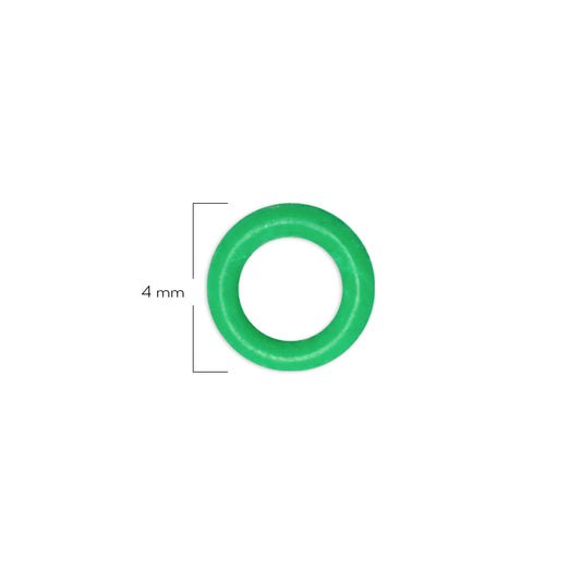 Oring Pequeño Por Unidad Verde Neón Delgado