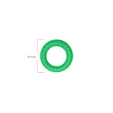 Oring Pequeño Por Unidad Verde Neón Delgado