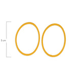 Oring Por Par Grueso Amarillo
