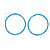 Oring Por Par Delgado Azul Cielo