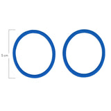 Oring Por Par Delgado Azul Pitufo