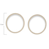 Oring Por Par Grueso Beige Claro