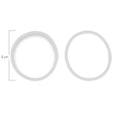 Oring Por Par Delgado Blanco