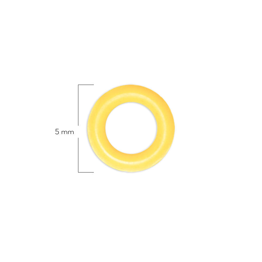 Oring Pequeño Por Unidad Amarillo Delgado
