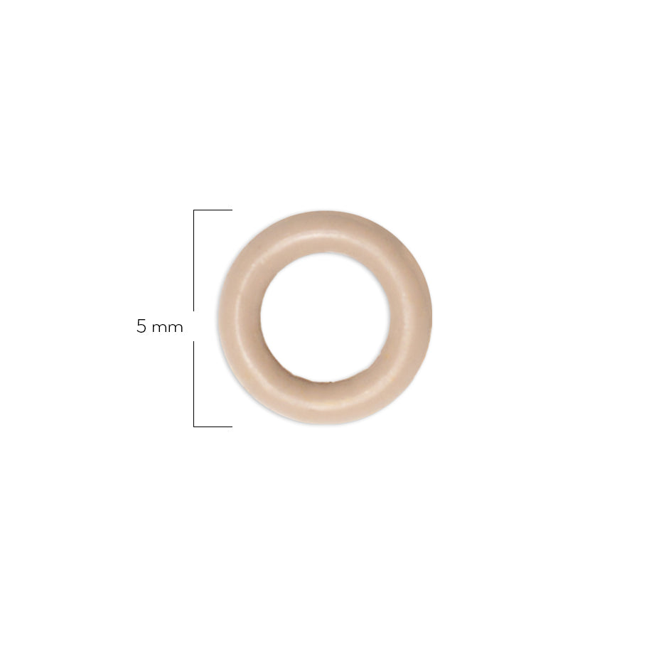 Oring Pequeño Por Unidad Beige Oscuro Delgado