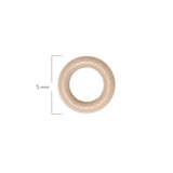 Oring Pequeño Por Unidad Beige Oscuro Delgado