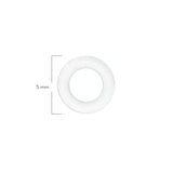 Oring Pequeño Por Unidad Blanco Delgado