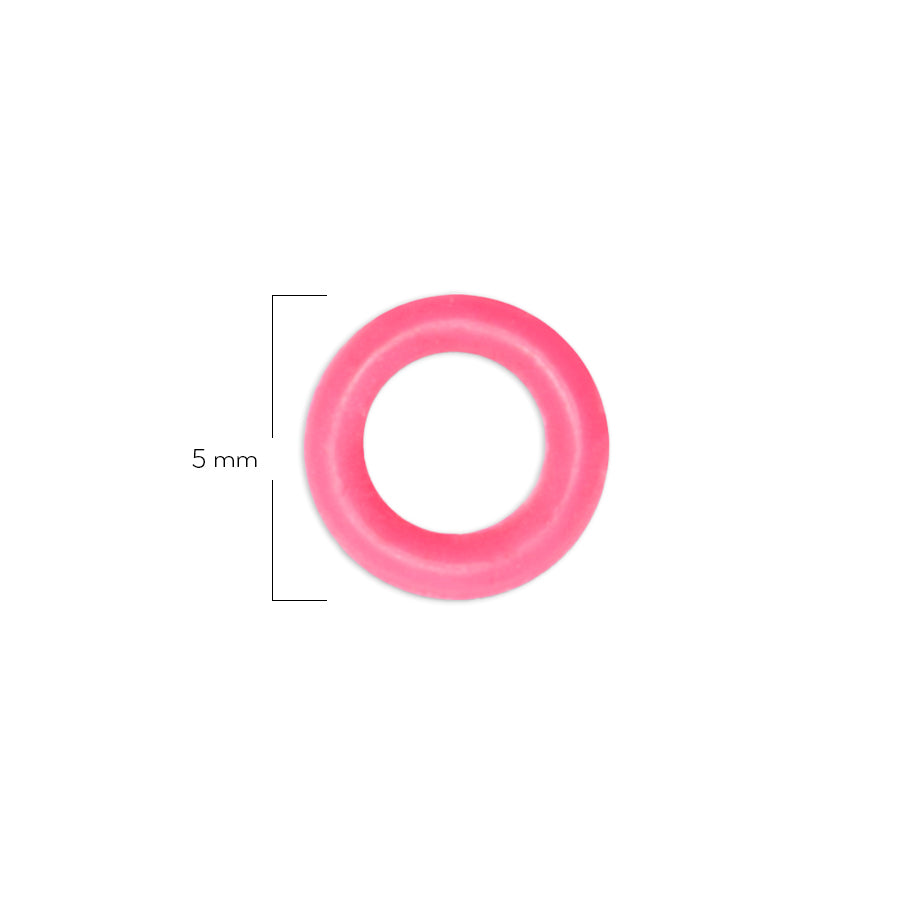 Oring Pequeño Por Unidad Fucsia Delgado