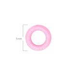Oring Pequeño Por Unidad Rosado Bebé Delgado