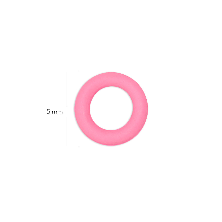 Oring Pequeño Por Unidad Rosado Delgado