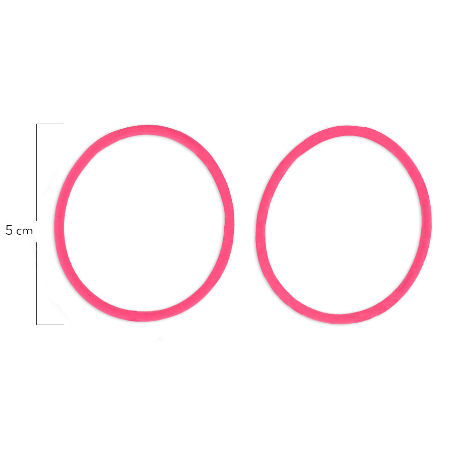 Oring Por Par Grueso Fucsia