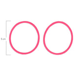 Oring Por Par Grueso Fucsia