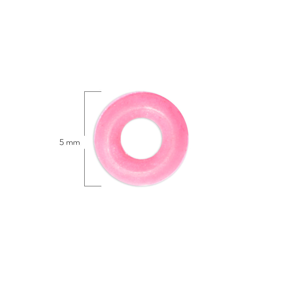 Oring Pequeño Por Unidad Rosado Grueso