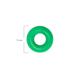 Oring Pequeño Por Unidad Verde Neón Grueso