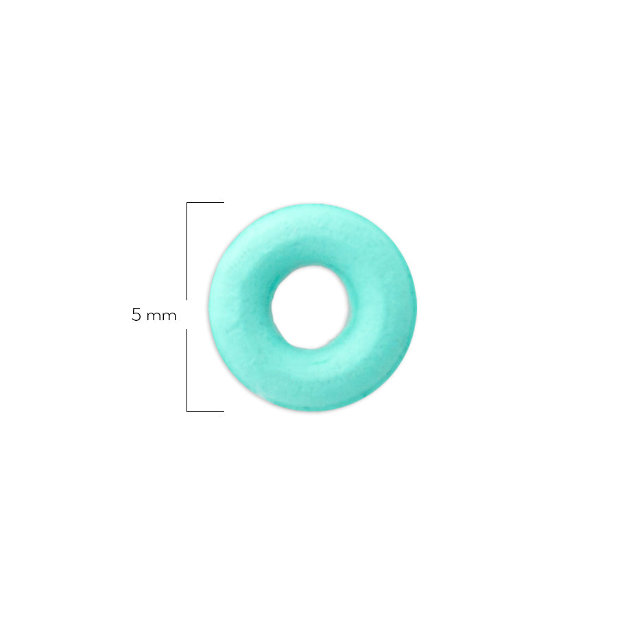 Oring Pequeño Por Unidad Verde Menta Grueso