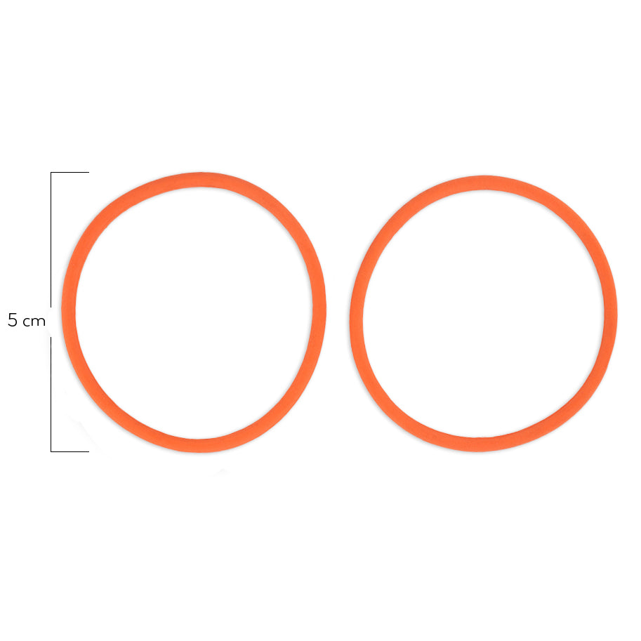 Oring Por Par Delgado Naranja
