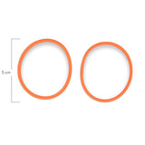 Oring Por Par Grueso Naranja