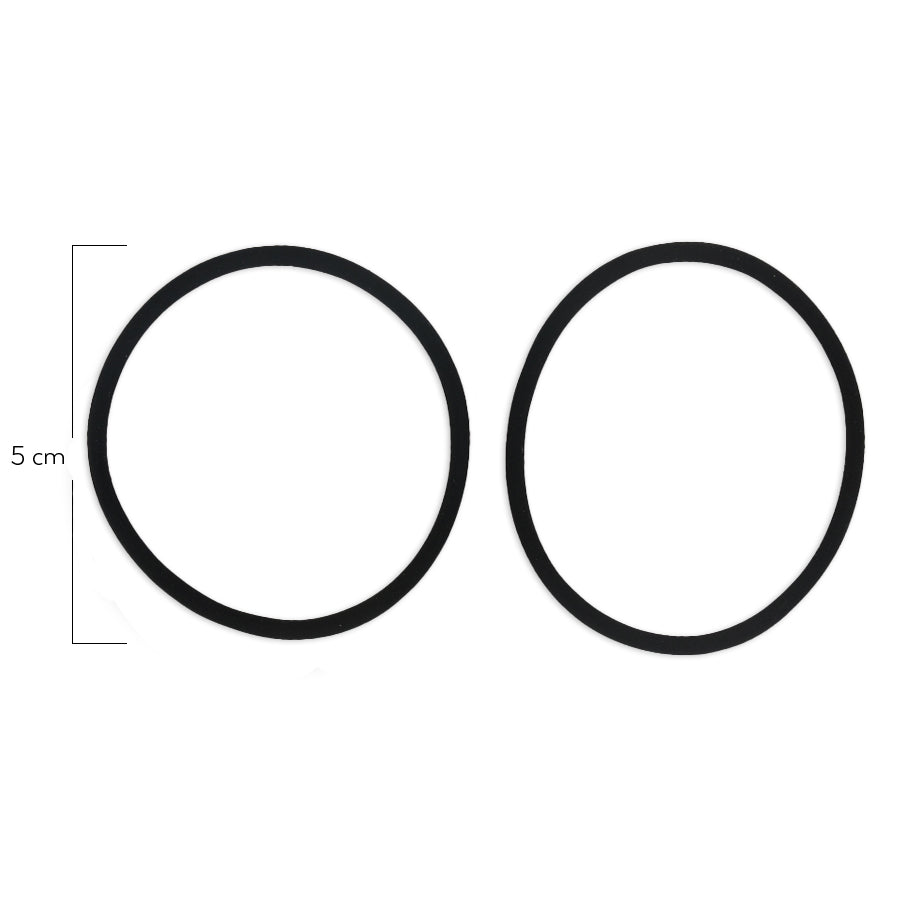 Oring Por Par Delgado Negro