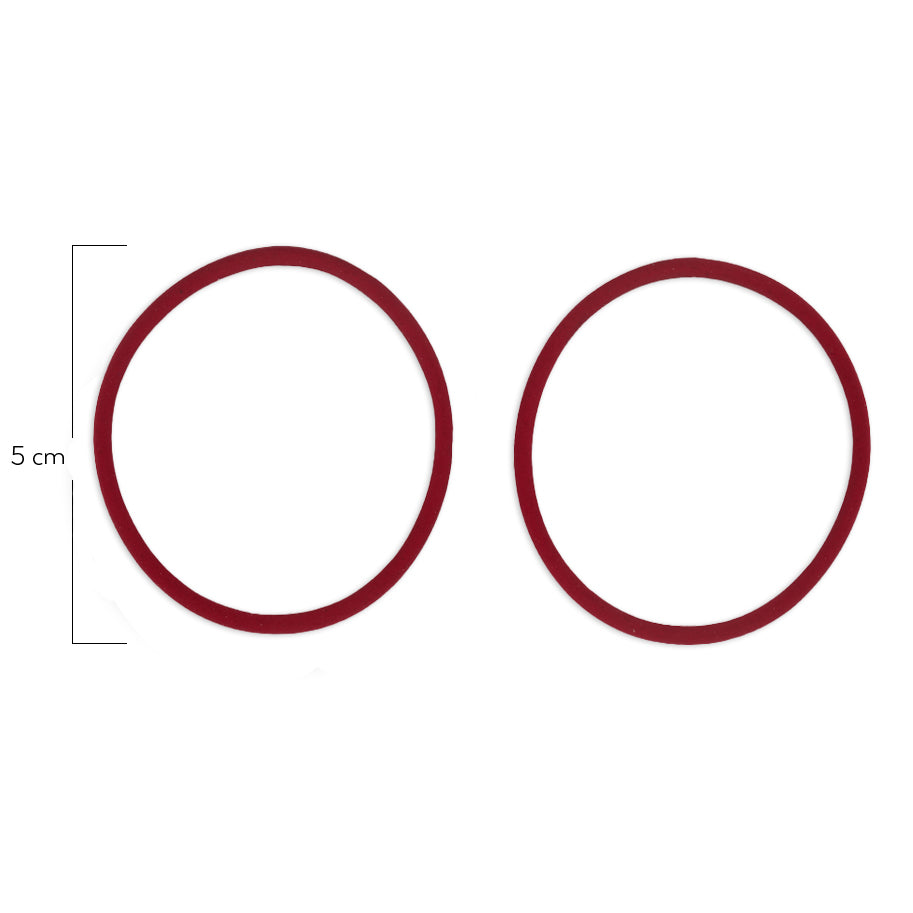 Oring Por Par Delgado Rojo