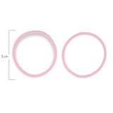 Oring Por Par Delgado Rosado Bebé