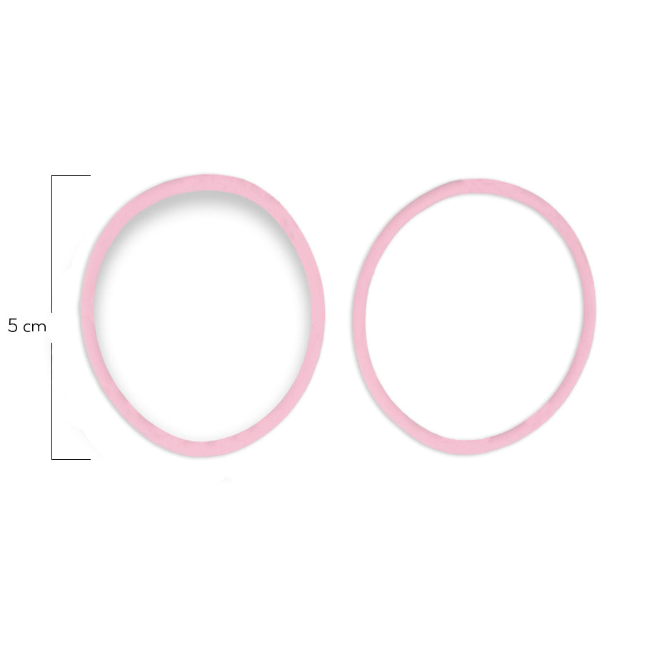 Oring Por Par Grueso Rosado Bebé
