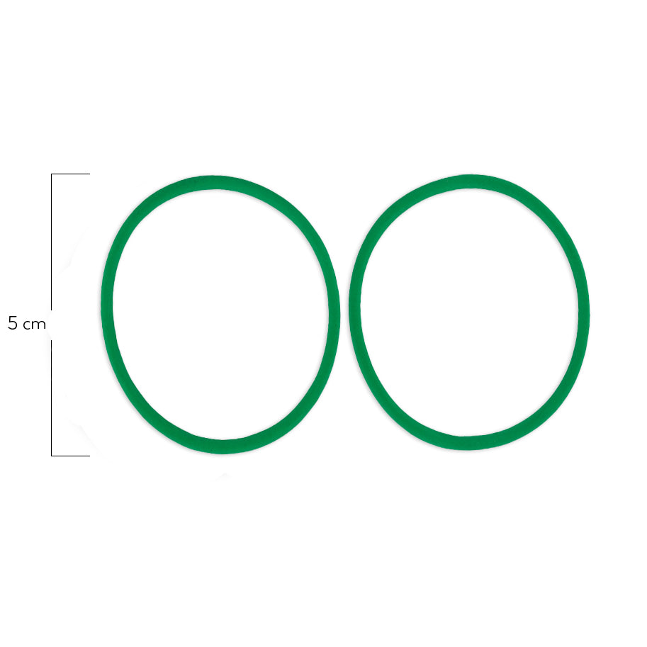 Oring Por Par Delgado Verde Neón