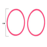 Oring Por Par Grueso Fucsia