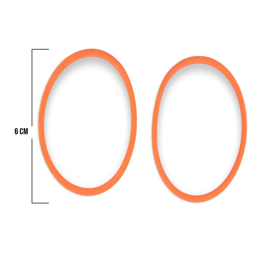 Oring Por Par Grueso Naranja