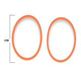 Oring Por Par Grueso Naranja