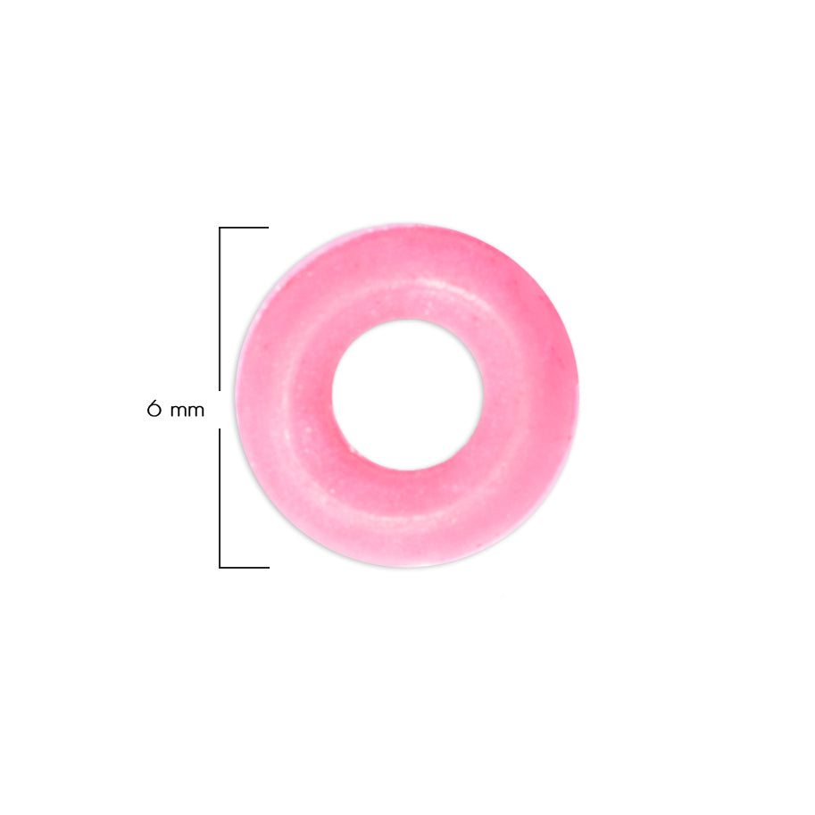 Oring Pequeño Por Unidad Rosado Grueso