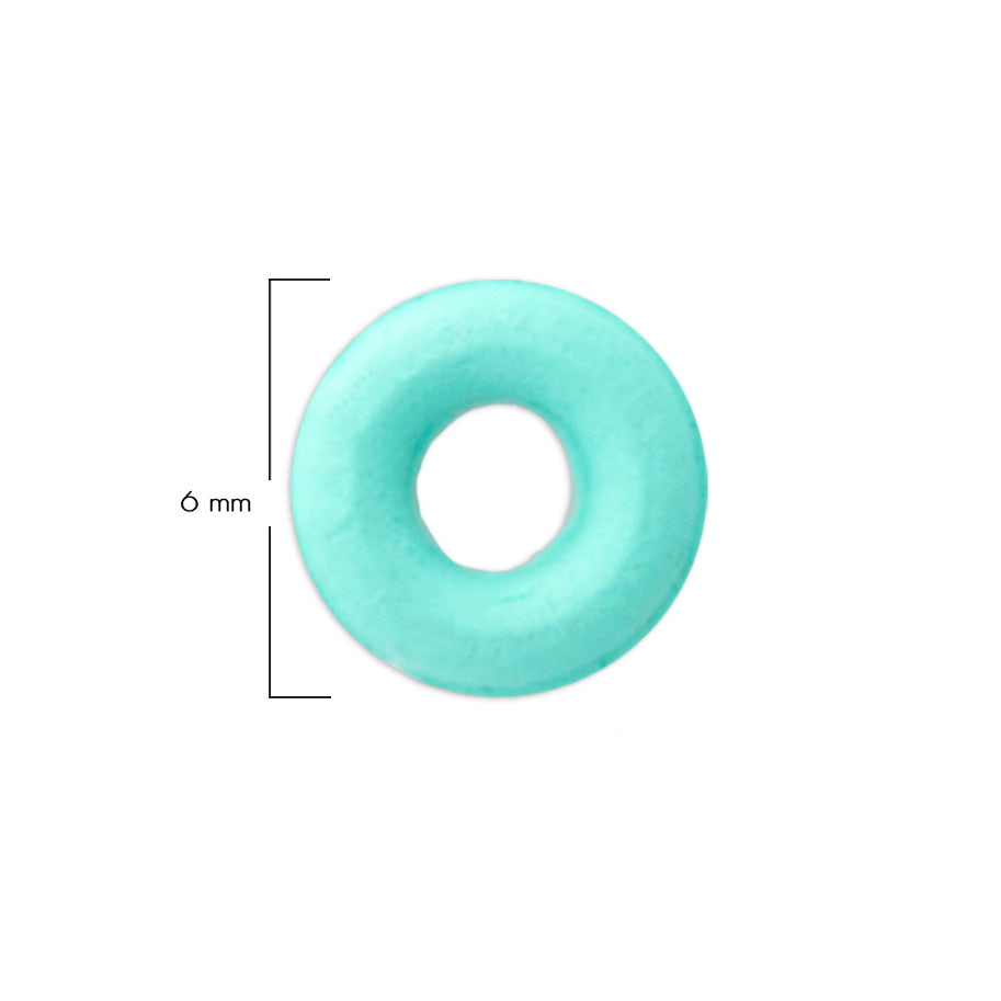 Oring Pequeño Por Unidad Verde Menta Grueso