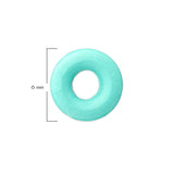 Oring Pequeño Por Unidad Verde Menta Grueso