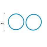 Oring Por Par Delgado Azul Cielo