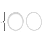 Oring Por Par Delgado Blanco