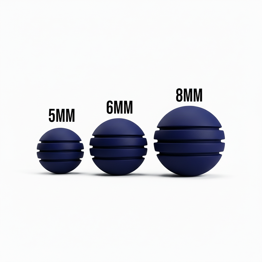 Bola de Neopreno Azul Tommy Rayada