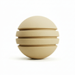 Bola de Neopreno Beige Claro Rayada