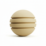 Bola de Neopreno Beige Claro Rayada