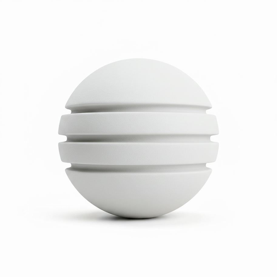 Bola de Neopreno Blanco Rayada
