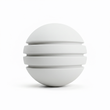 Bola de Neopreno Blanco Rayada