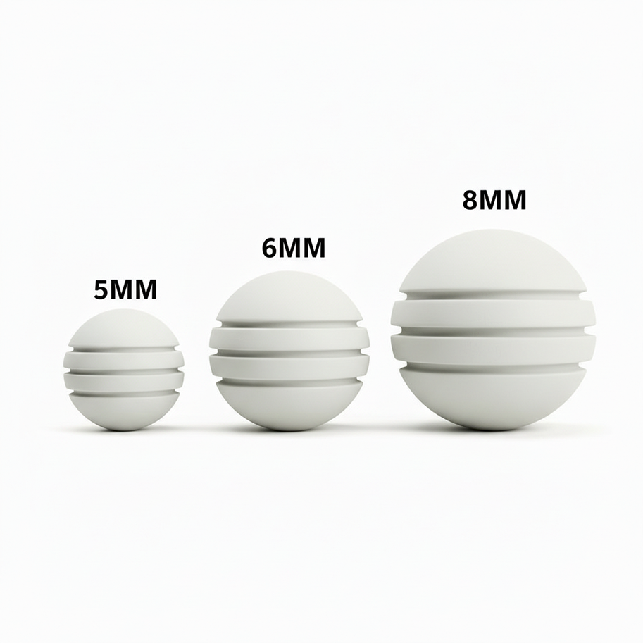 Bola de Neopreno Blanco Rayada