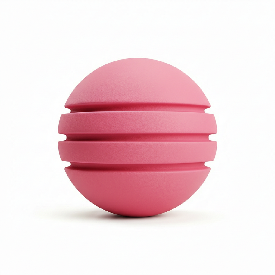 Bola de Neopreno Fucsia Rayada