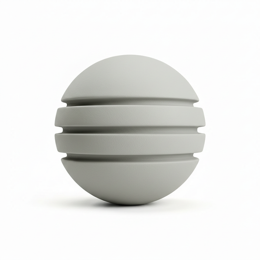 Bola de Neopreno Gris Claro Rayada