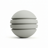 Bola de Neopreno Gris Claro Rayada