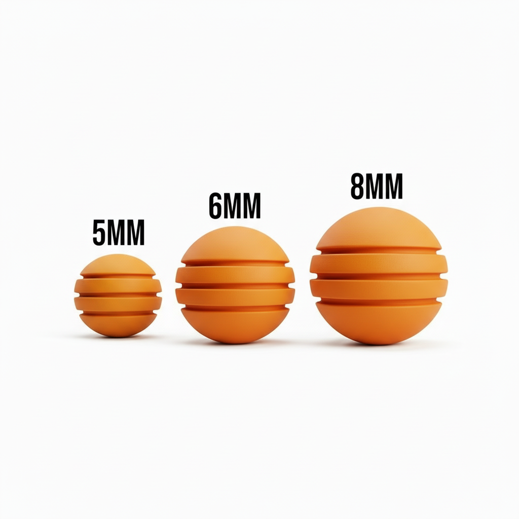 Bola de Neopreno Naranja Rayada