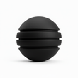 Bola de Neopreno Negro Rayada