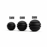 Bola de Neopreno Negro Rayada