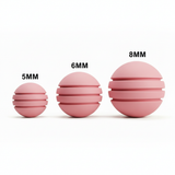 Bola de Neopreno Rosado Bebé Rayada