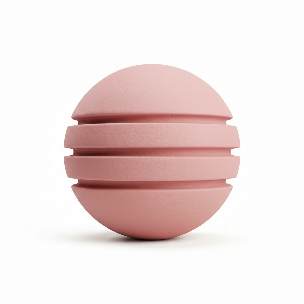 Bola de Neopreno Rosado Rayada