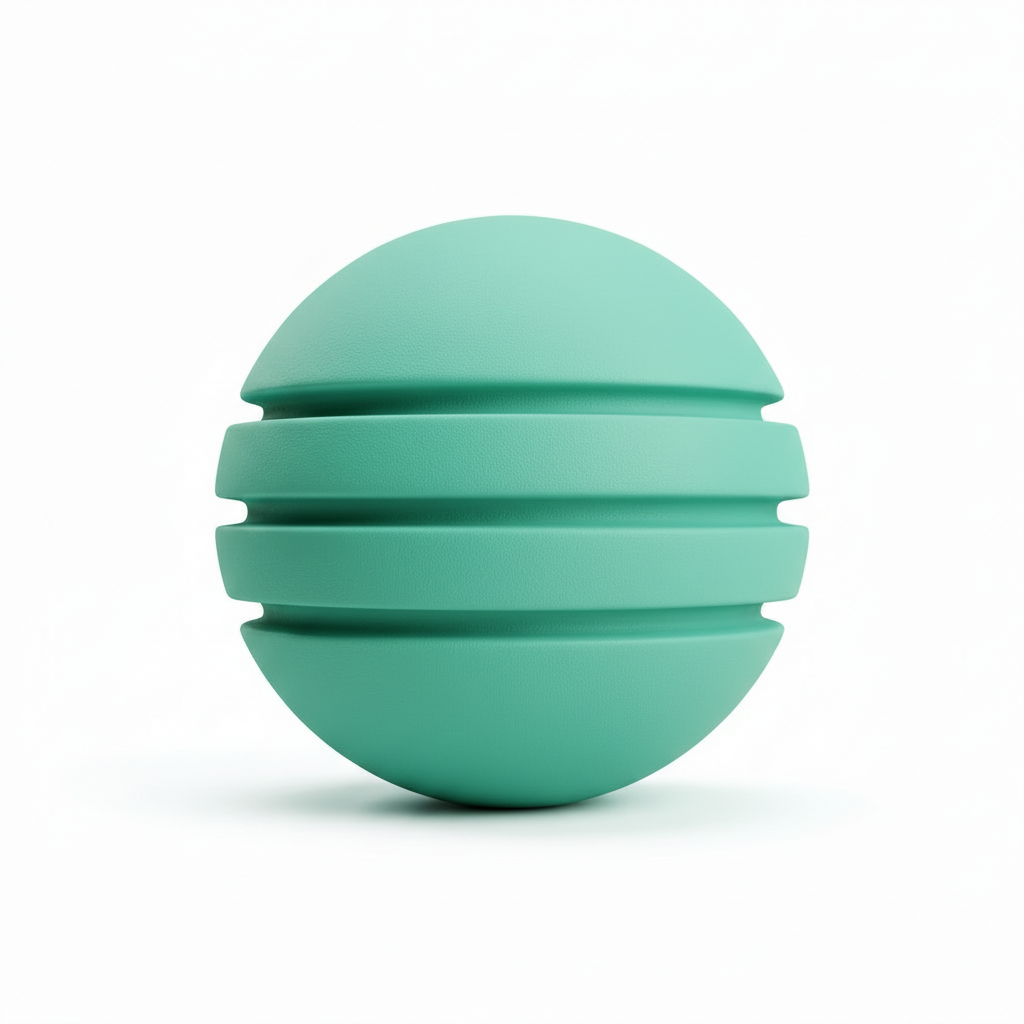 Bola de Neopreno Verde Menta Rayada
