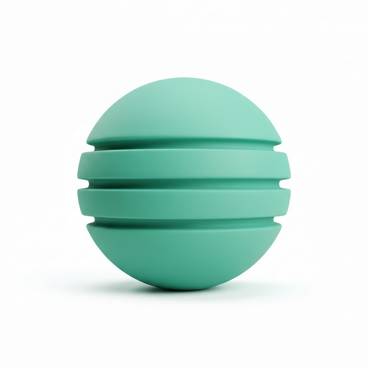 Bola de Neopreno Verde Menta Rayada